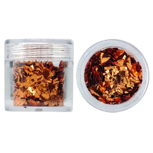 Decorațiuni pentru unghii, de culoare arămie - 10g