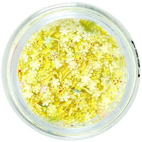 Flori 3D – galben perlat