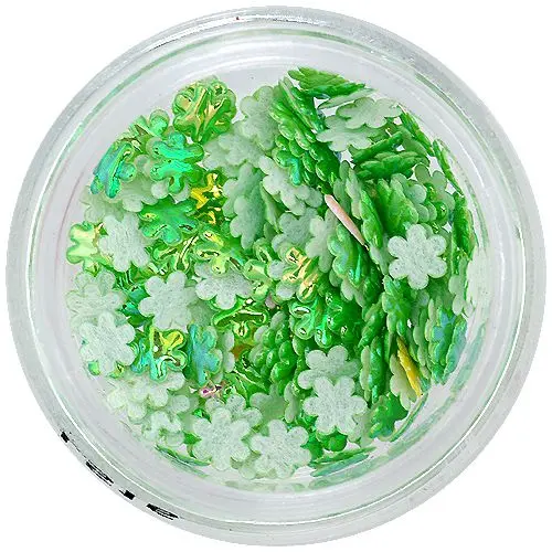 Flori 3D – verde perlat