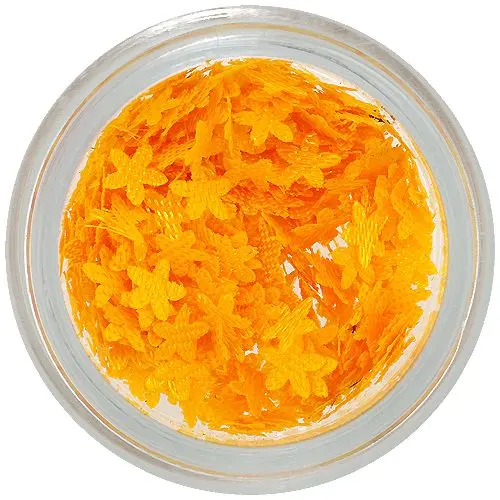 Flori din material pentru decorarea unghiilor – galbene aprins