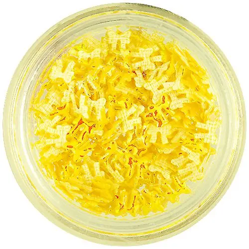 Fundițe sidefate 3D - Galbene