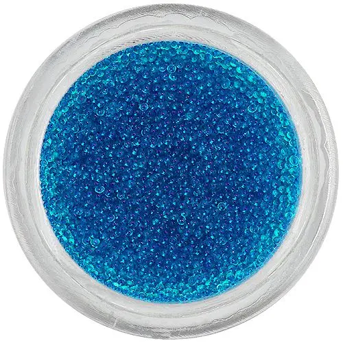 Perle decorative - albastru Caraibe, 0,5mm