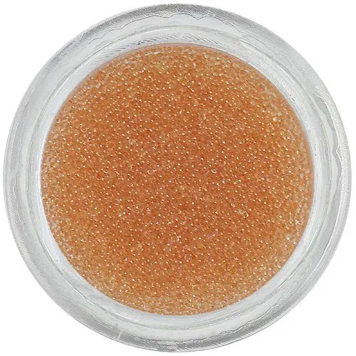 Decorații Nail art - perle maro deschis 0,5mm