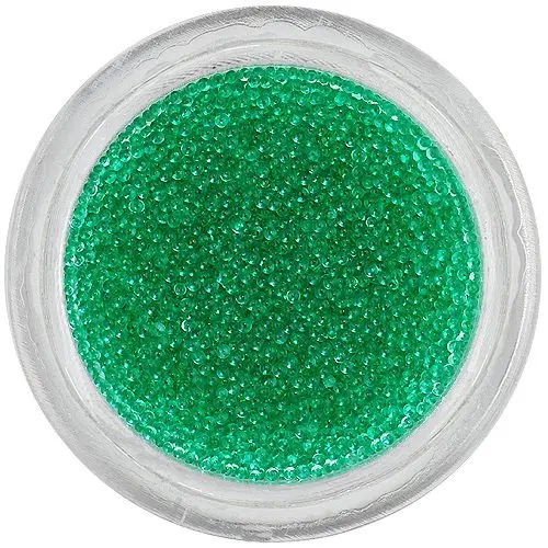 Perle pentru unghii, 0,5 mm – verde aprins