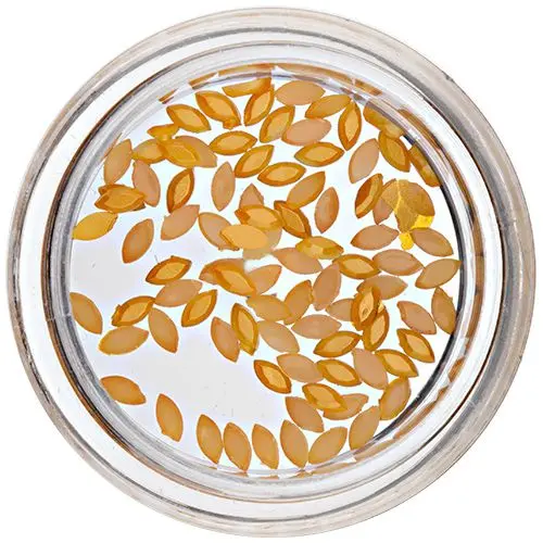 Ovale pentru decorarea unghiilor - galben-portocaliu  perlat