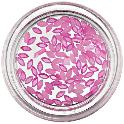 Ovale perlate decorative - roz