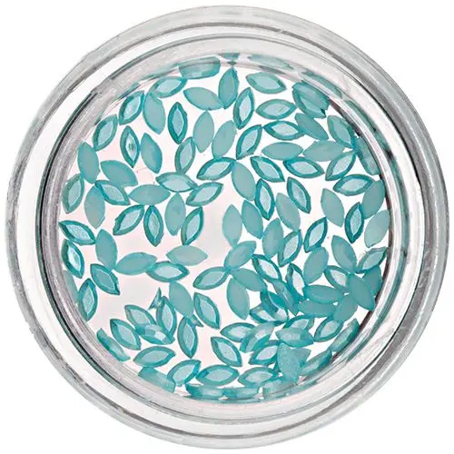 Ovale perlate - decorațiuni albastru turcoaz