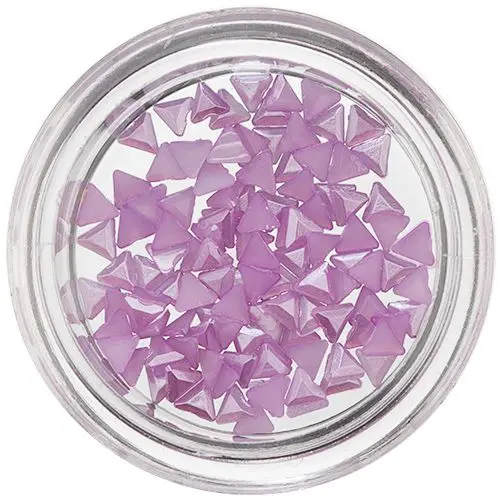 Triunghiuri perlate pentru decorarea unghiilor, mov