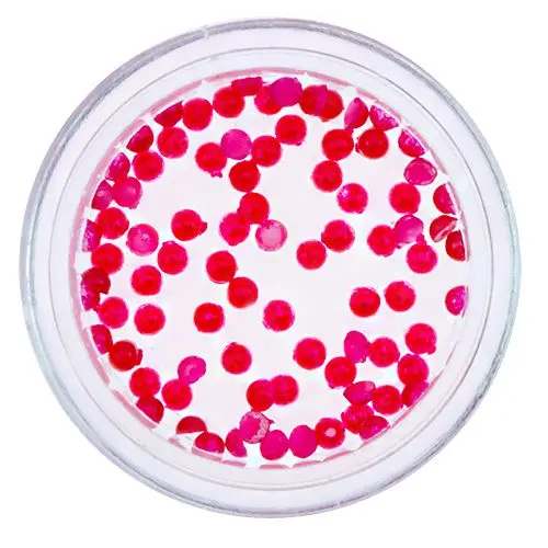 Bile decorative unghii - roșu perlat