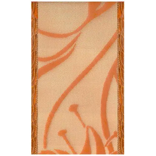 Decorațiune originală pentru unghii – plasă portocalie cu supraimprimare