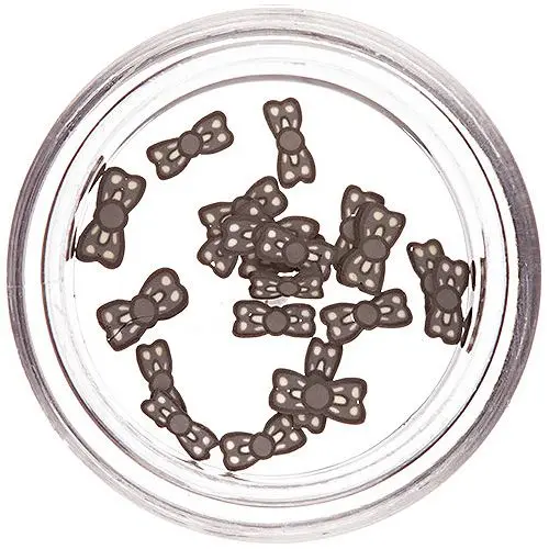 Funde felii alb-negru - Fimo Nail Art