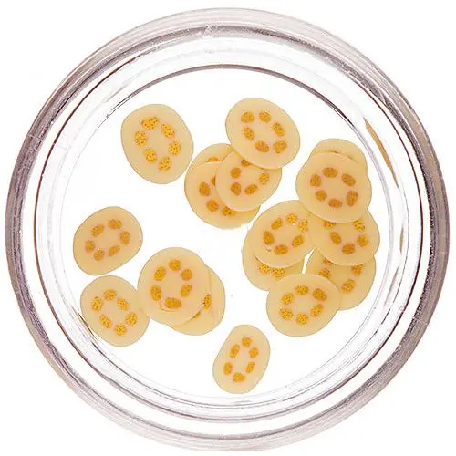 Decorațiuni fimo unghii - banane tăiate