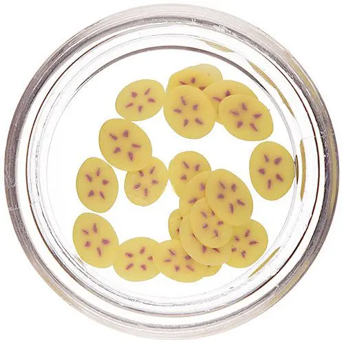 Decorațiuni fimo unghii - banane tăiate