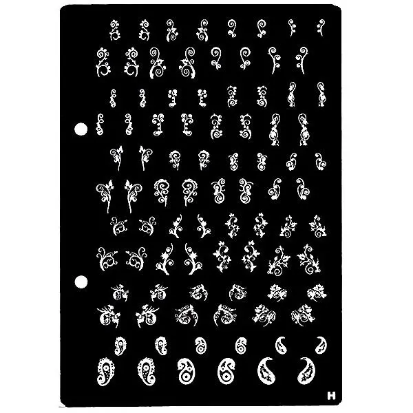 Plăcuţă XL ştampilare unghii H